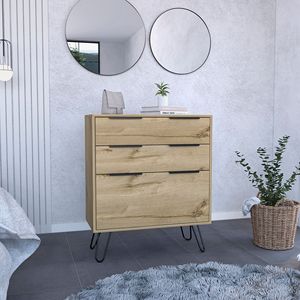Cajón de tocador Hartly Light Oak para dormitorio - Product Image 1