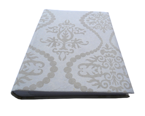 Album photo en papier de coton recyclé fait main de haute qualité, couleur crème, avec motif imprimé floqué – Offre spéciale - Product Image 2