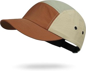 Casquette de baseball unisexe Daizha à 6 panneaux, design contrasté color block, tissu denim respirant et imperméable, broderie 3D unie - Product Image 1