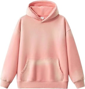 Sweat à capuche délavé à l'acide de haute qualité 100% coton, effet vieilli - Product Image 2