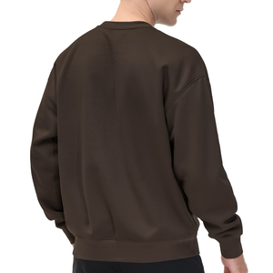 Sudadera de Cuello Redondo para Hombre, Color Sólido, Corte Regular, Tejido de Algodón, Informal, para Otoño - Product Image 5