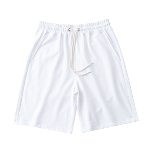Shorts de sport décontractés pour hommes, écologiques, de haute qualité, taille personnalisée, en tissu peigné uni, séchage rapide, respirants, imperméables, pour le fitness (vente en gros) - Product Image 2