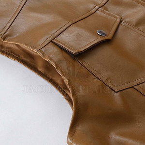 Gilet en cuir d'hiver pour homme, coupe élégante, conçu pour la mode décontractée moderne et un confort durable - Product Image 5