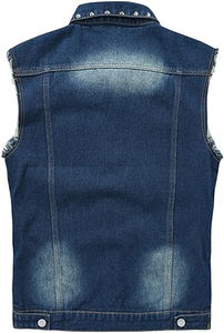 เสื้อกั๊กยีนส์ผู้ชายระบายอากาศได้ดี รุ่นใหม่ล่าสุด คุณภาพสูง 100% ราคาคุ้มค่า ดีไซน์ใหม่ล่าสุดจาก Haus Industries - Product Image 6