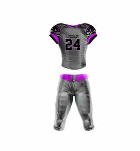 ชุดยูนิฟอร์มอเมริกันฟุตบอลแบบเรียบสีพื้น ปรับแต่งได้ตามต้องการ OEM ODM พร้อมโลโก้ ชุดเสื้อเจอร์ซีย์อเมริกันฟุตบอล - Product Image 2