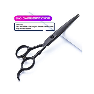 Tijeras de Corte de Pelo Profesionales de Acero Inoxidable Japonés de Primera Calidad, Hoja Convexa con Afilado Extremo, Tijeras de Barbero - Product Image 6