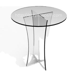 Présentoir de table en acrylique double face en forme de T de marque DPP personnalisé pour inserts en papier A4/A5/A6 et support de signalisation modèle 06AFC-T - Product Image 1