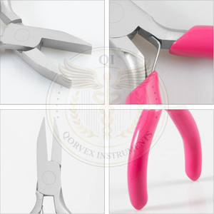 Pince à bec plat 3 pouces, Pince à bec de chaîne à mâchoires lisses, Outils de fabrication de bijoux, Micro-pince à bec de chaîne - Product Image 5