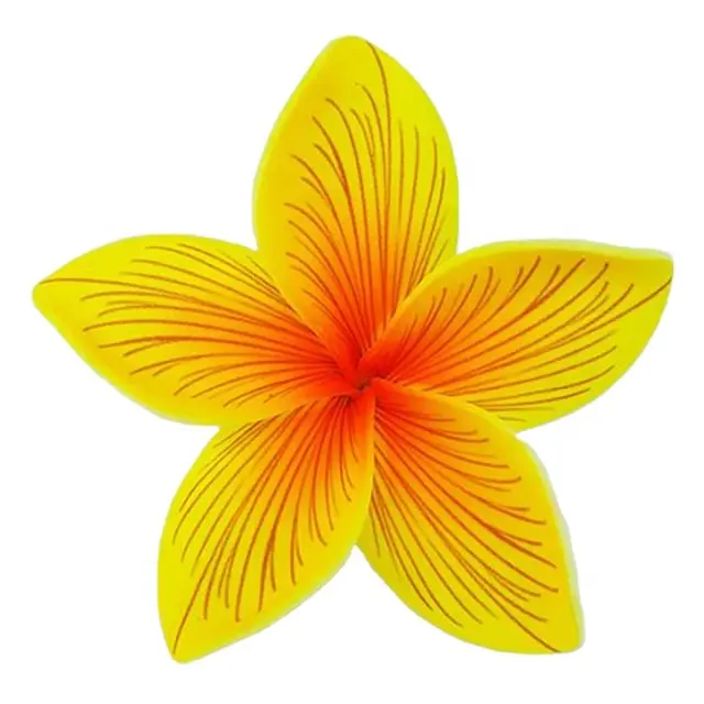 Flor de espuma Plumeria Frangipani, producto de Tailandia con patrón de impresión único, accesorios de moda