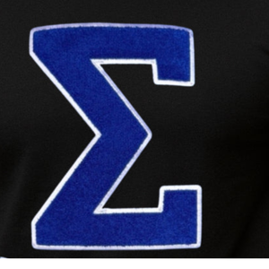 T-shirt en chenille Phi Beta Sigma Big Sigma noir pour homme, avec lettres grecques, vêtement de fraternité haut de gamme, manches courtes, coupe classique - Product Image 4