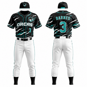 Button Front Baseball Uniform Custom Wholesale Warmup DugoutStyle SeasonReady Jersey <b>Pants</b> Set Kit Top Bottom Apparel Sportswear - Product Image 5