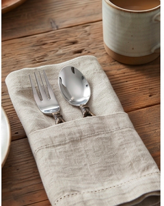 Service de table vintage en métal avec poignée en forme de branche, finition miroir haute brillance, compatible lave-vaisselle, pour vaisselle de mariage - Product Image 4