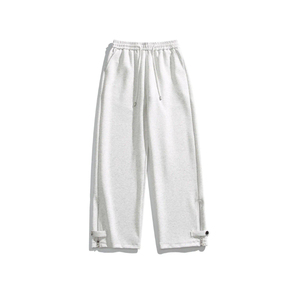 High Quality Men Casual Breathable Flared <b>Trousers</b> <b>Elastic</b> <b>Waist</b> 100% Cotton Reasonable Price Flared Pant - Product Image 1