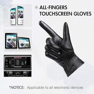 Leather <b>Gloves</b> for Women,<b>Touchscreen</b> <b>Gloves</b> for Cold Weather - Product Image 4