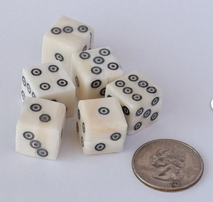 Dés de jeu cubiques en os de buffle blanc poli, faits à la main, de haute qualité, design personnalisable, caractéristiques écologiques, emballage personnalisé - Product Image 6