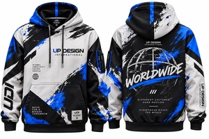 เสื้อฮู้ดดี้พรีเมียมแบบสั่งทำพิเศษ ผ้าหนา ทรงโอเวอร์ไซส์ สไตล์สตรีทแวร์ เสื้อสเวตเชิ้ตแบบสวมหัว ผู้ผลิตเสื้อฮู้ดดี้แฟชั่นแนวเมืองสำหรับผู้ชาย - Product Image 4