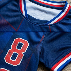 Maillots de football numérotés pour équipes, 100 % polyester, imprimés, unisexe, vêtements de sport, maillots de football par sublimation - Product Image 5