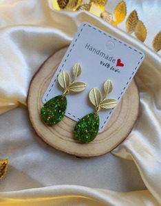 Pendientes de Resina Redondos, Estilo Clásico, Acabado Liso, Precio de Fábrica al por Mayor - Product Image 3