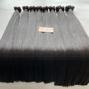 Usine de haute qualité vente en gros trame de cheveux humains vierges à double tirage extension de cheveux raides toutes couleurs prix usine - Product Image 2