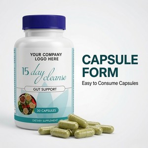 Cápsulas de Hoja de Senna y Cáscara de Psyllium de Marca Privada, Fabricante OEM ODM - Product Image 4