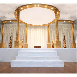 Mandap Tradicional Indio para Bodas, Hermosa Decoración con Temática de Maharaja, Mandap Tradicional Gujarati para Bodas en el Reino Unido - Product Image 1