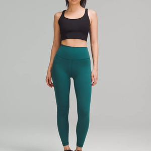 Yoga Leggings Women High Waist Solid Colour Running <b>Tummy</b> <b>Control</b> Workout Slim Fit Stretchy Comfortable Breathable Activewear - Product Image 2