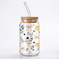 Autocollants pour tasses en caoutchouc et verre, imperméables, lavables, réfléchissants, écologiques, pour impression par transfert UV, de qualité usine.