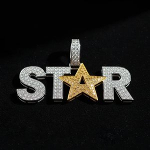 Élégant Pendentif Breloque Glace en Moissanite et Perle d'Eau Douce, en Argent Sterling 925 Plaqué Or et Argent, Bijoux de Créateur Hip Hop - Product Image 6