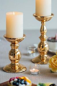 Candelabro de Latón Macizo de Estilo Antiguo – Portavelas de Lujo para Mesa, para Hogar, Bodas, Eventos, Hotel, Regalos Románticos - Product Image 5