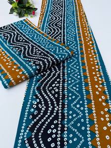 ผ้าฝ้ายสไตล์แอฟริกันพิมพ์ลายขี้ผึ้งและอังการา OEM สำหรับชุดเสื้อผ้ากระเป๋าเครื่องประดับเหมาะสำหรับการสร้างแบรนด์การเมืองโมร็อกโก - Product Image 6