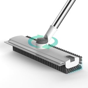 Balai-essoreur 3-en-1 robuste avec brosse à poils rigides réglable à 90 degrés et manche long pour un nettoyage en profondeur - Product Image 1