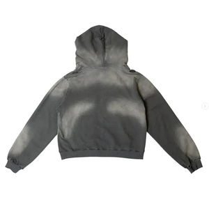 Sudadera con Capucha para Hombre Kivotech, Estilo Vintage, Lavado Ácido, Efecto Desgastado por el Sol, 100% Algodón, Conjunto de Sudadera con Cierre y Pantalones Deportivos, Trajes Deportivos para Hombre - Product Image 2