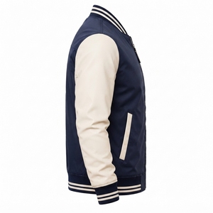 Wholesale 2026 Men's Stand Collar Bomber Jacket Quick Dry Winter Polyester Online Sale Custom Design High Street OEM Serviced - Product Image 3