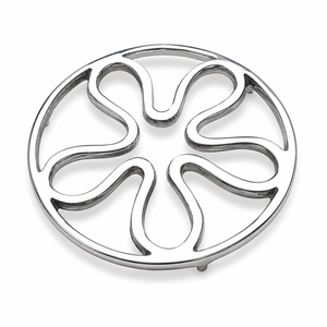 Aluminum Flower Trivet | Decorative Heat Resistant Hot Pot Stand <b>Table</b> <b>Protector</b> for Kitchen Dining Home Decor Everyday Styling - Product Image 3
