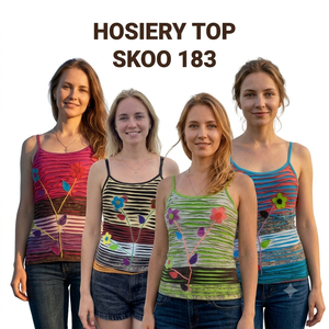 Top Bohemio de Mezclilla Ecológico sin Mangas con Cuello Redondo y Cintura Imperio para Mujer Nepalí, de Moda, Novedoso y de Alta Costura - Product Image 2
