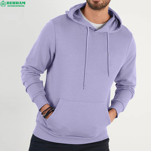 Sweat à capuche pour homme en molleton bouclette 100% coton écologique, épais et chaud pour l'hiver, à manches longues, décontracté, effet délavé - Product Image 1