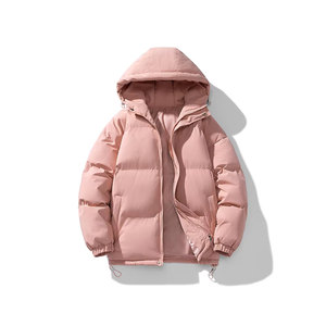 Veste bouffante en jean personnalisée OEM pour hommes Manteaux d'hiver vintage à fermeture éclair sur pied avec techniques de lavage à bulles rembourrées pour hommes chauds - Product Image 4