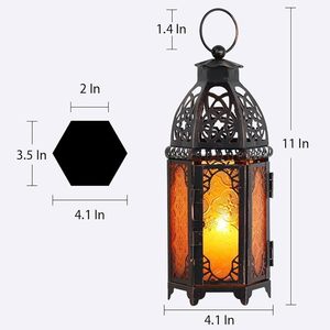 Gran calidad a un precio razonable. Portavelas de metal para interiores y exteriores con estructura resistente y un hermoso diseño decorativo. - Product Image 2