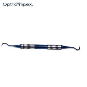 Juego de Curetas Dentales Manuales Premium, Herramientas de Acero Inoxidable con Agarre Ergonómico para Clínicas Dentales, Limpieza Dental, Cuidado Bucal - Product Image 1