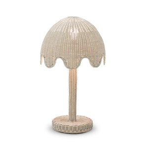 Accessoire d'éclairage pour bureau, table de chevet, lampes en rotin coquillage, lampe de table tressée à la main à bas prix - Product Image 2