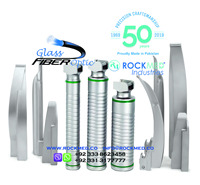 Instruments ORL ROCKMED Industries : Ensemble de laryngoscopes à fibre optique Macintosh et Miller avec lames, certifiés CE, instruments de diagnostic