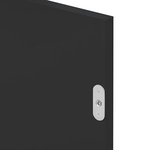 Isla de Cocina con Tomacorriente, Tapa Abatible, Almacenamiento de Madera de Caucho y Botellero Abierto, 5 Ruedas y Otras Características - Product Image 2