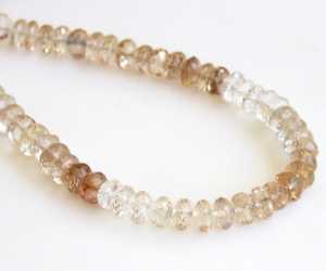 ลูกปัดพลอยโทแพซสีน้ำตาลทรงรอนเดลเหลี่ยมเพชรพลอยธรรมชาติ เกรดพรีเมียม สำหรับทำเครื่องประดับ - Product Image 6