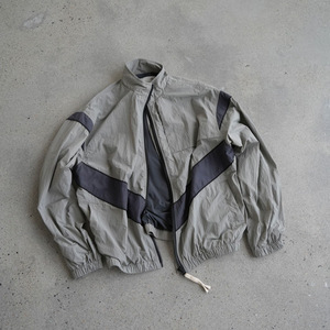 Men's Grey Color Blocking Windproof <b>Racer</b> <b>Jacket</b> Zipper Front Sporty Stand Collar Polyester Outerwear Spring Regular Sleeve - Product Image 4