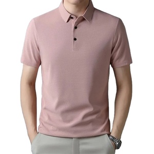 Polo décontracté en tricot de coton pour hommes, printemps et été, T-shirt à revers décontracté à la mode, T-shirt simple et de grande taille pour hommes - Product Image 6