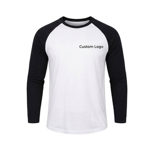 เสื้อยืดแขนสั้นทรงสลิมฟิตแบบเบสบอลลำลอง พิมพ์ลายตามสั่ง สำหรับออกกำลังกายและฟิตเนส สองสี - Product Image 1