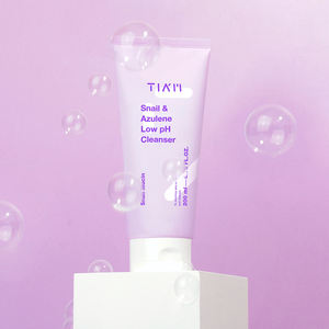 TIAM Nettoyant pour le visage coréen à faible pH Escargot et gel azulène Soins de la peau pour adultes Emballage en tube pratique OBM Supply - Product Image 2
