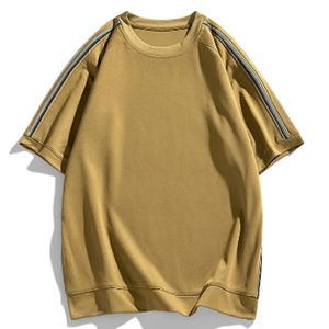 Conjunto de Verano de Dos Piezas para Hombre de Alta Calidad, 100% Algodón, Conjunto Holgado de Camiseta y Pantalones Cortos para Hombre - Product Image 4