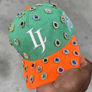Gorra de Béisbol Personalizada con Logotipo Bordado en 3D y Pedrería, Gorra de Béisbol Ajustada de Moda para Hombre, Gorra de Alta Calidad - Product Image 3