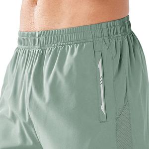 ฤดูร้อนกลางแจ้งสีทึบกางเกงขาสั้นแห้งเร็ว GYM ฟิตเนสสั้นกางเกงขาสั้นผู้ชายพร้อมผ้าระบายอากาศ - Product Image 3